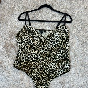 Used LEOPARD PRINT BODYSUIT SIZE 2x